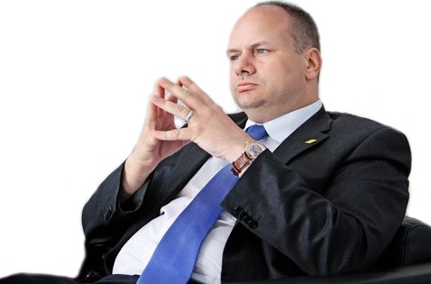 Oberbürgermeister Dirk Hilbert; Bild der Partei "Die PARTEI"